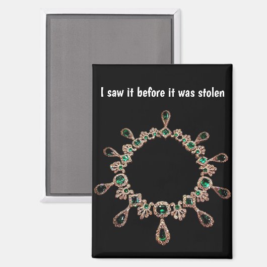 French Crowned Jewels Before Theft Magneet (Voorkant / Achterkant)