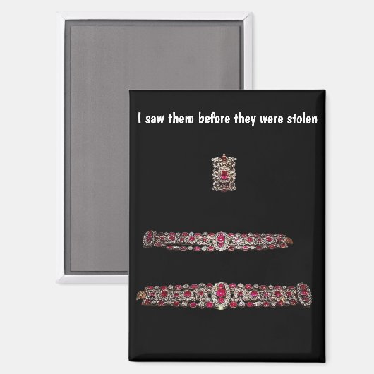 French Crowned Jewels Before Theft Magnet (Voorkant / Achterkant)