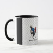 French Dog Force and Elegance Mug Mok (Links)