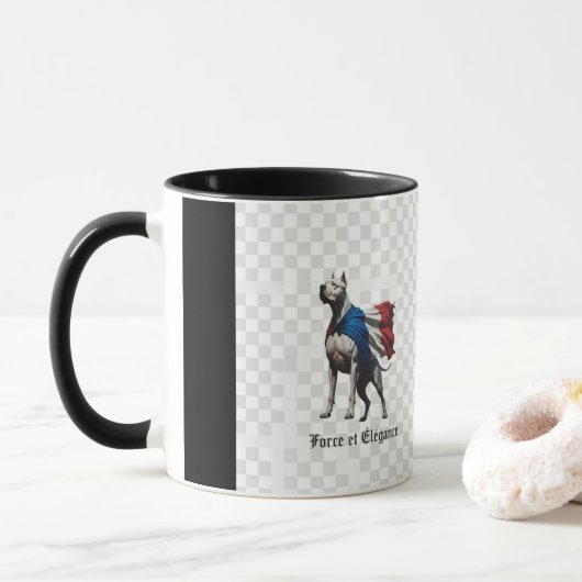 French Dog Force and Elegance Mug Mok (Met donut)