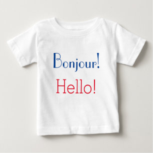 French & English Baby: "Hallo!" en "Hello!"