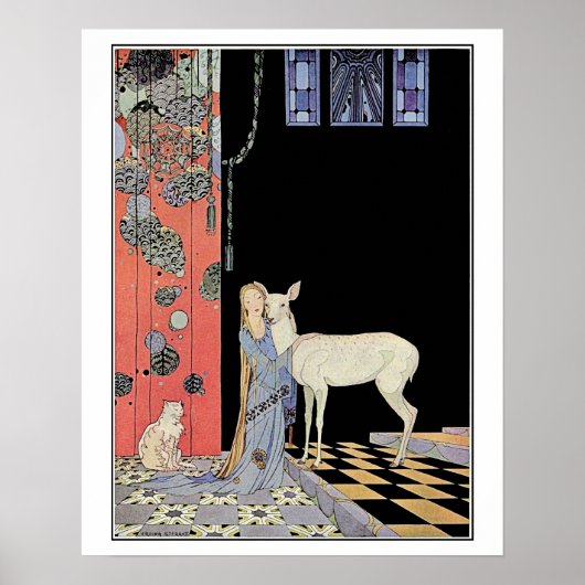 French fairy tales: Blondine and Bonne-Biche Poster (Voorkant)