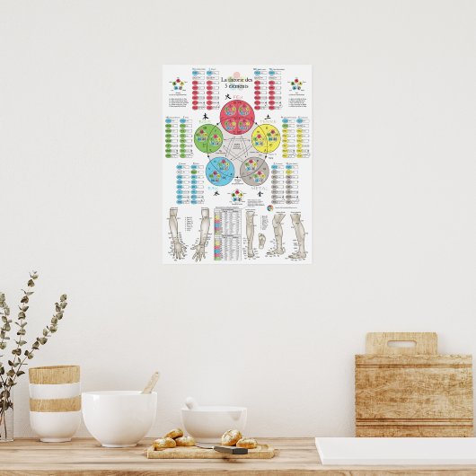 French Five Elements Acupuncture Poster (Keuken)