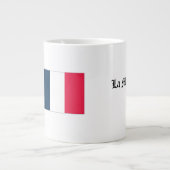 French Flag and National Anthem Coffee / Tea Mug Grote Koffiekop (Voorkant)