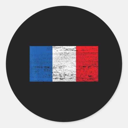 French Flag France Flag Viva La France  Ronde Sticker (Voorkant)