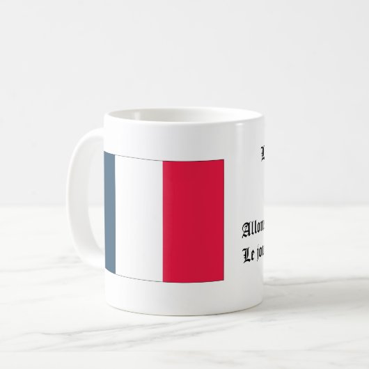 French Flag & National Anthem Title & Some Lyrics Koffiemok (Voorkant links)