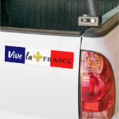 French flag Vive Le France Bumpersticker (Op Truck)