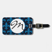French Fleur de lis Pattern Classic Bagagelabel (Voorkant horizontaal)