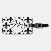 French Fleur de lis Pattern Classic Bagagelabel (Voorkant horizontaal)