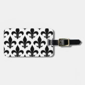 French Fleur de lis Pattern Classic Bagagelabel (Voorkant horizontaal)
