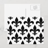 French Fleur de lis Pattern Classic Briefkaart (Voorkant / Achterkant)