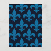 French Fleur de lis Pattern Classic Briefkaart (Voorkant)