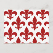 French Fleur de lis Pattern Classic Briefkaart (Voorkant)