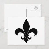 French Fleur de lis Pattern Classic Briefkaart (Voorkant / Achterkant)