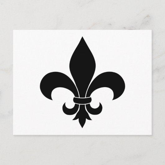 French Fleur de lis Pattern Classic Briefkaart (Voorkant)