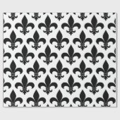 French Fleur de lis Pattern Classic Cadeaupapier (Vlak)