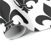 French Fleur de lis Pattern Classic Cadeaupapier (Rol Hoek)