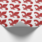 French Fleur de lis Pattern Classic Cadeaupapier (Hoek)
