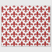 French Fleur de lis Pattern Classic Cadeaupapier (Vlak)