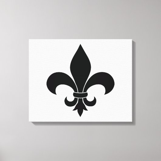 French Fleur de lis Pattern Classic Canvas Afdruk (Voorkant)