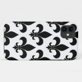 French Fleur de lis Pattern Classic Case-Mate iPhone Case (Achterkant (horizontaal))