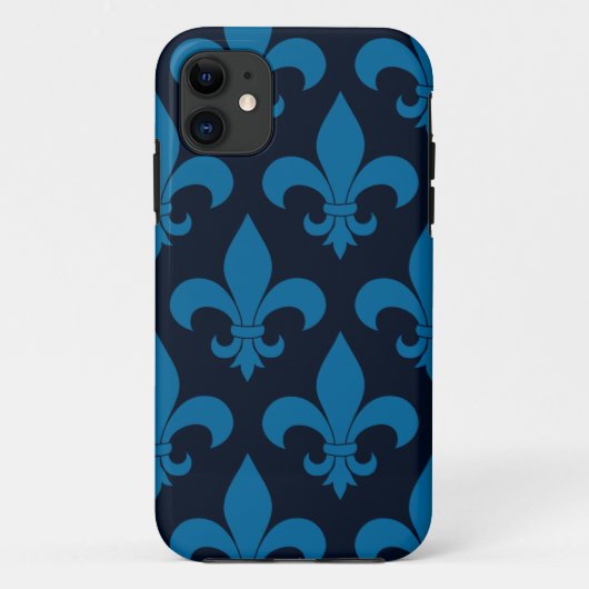 French Fleur de lis Pattern Classic Case-Mate iPhone Case (Achterkant)