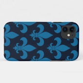 French Fleur de lis Pattern Classic Case-Mate iPhone Case (Achterkant (horizontaal))
