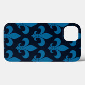 French Fleur de lis Pattern Classic Case-Mate iPhone Case (Achterkant (horizontaal))
