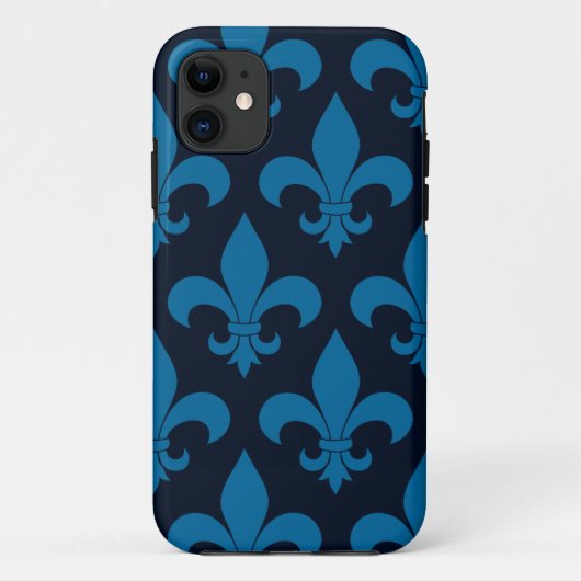 French Fleur de lis Pattern Classic Case-Mate iPhone Case (Achterkant)
