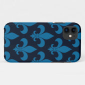 French Fleur de lis Pattern Classic Case-Mate iPhone Case (Achterkant (horizontaal))