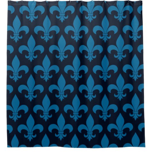 French Fleur de lis Pattern Classic Douchegordijn (Voorkant)