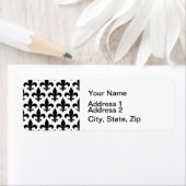 French Fleur de lis Pattern Classic Etiket (Insitu)