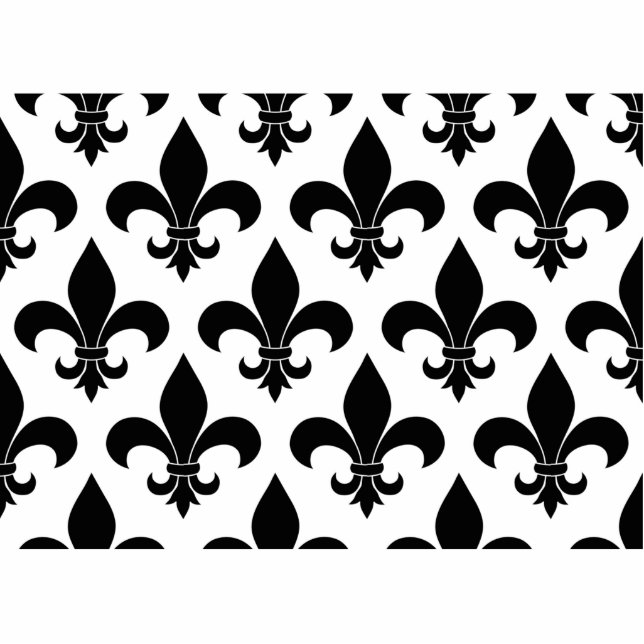 French Fleur de lis Pattern Classic Fotobeeldje Magneet (Voorkant)