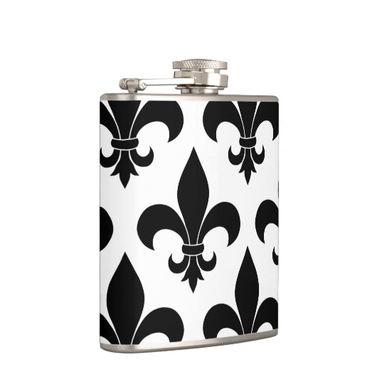 French Fleur de lis Pattern Classic Heupfles (Rechts)