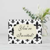 French Fleur de lis Pattern Classic Kaart (Staand voorkant)