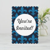 French Fleur de lis Pattern Classic Kaart (Staand voorkant)