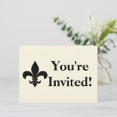 French Fleur de lis Pattern Classic Kaart (Staand voorkant)