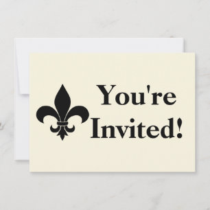 French Fleur de lis Pattern Classic Kaart