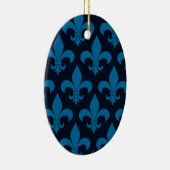 French Fleur de lis Pattern Classic Keramisch Ornament (Rechts)