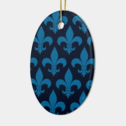 French Fleur de lis Pattern Classic Keramisch Ornament (Links)