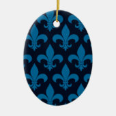 French Fleur de lis Pattern Classic Keramisch Ornament (Voorkant)