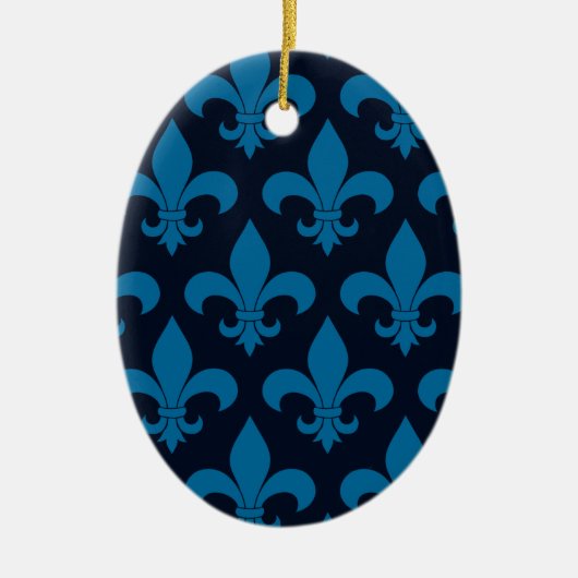 French Fleur de lis Pattern Classic Keramisch Ornament (Voorkant)