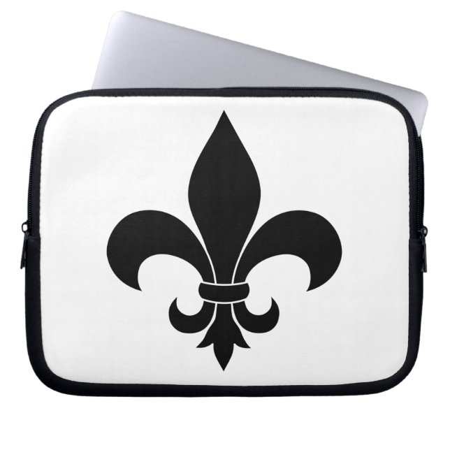 French Fleur de lis Pattern Classic Laptop Sleeve (Voorkant)