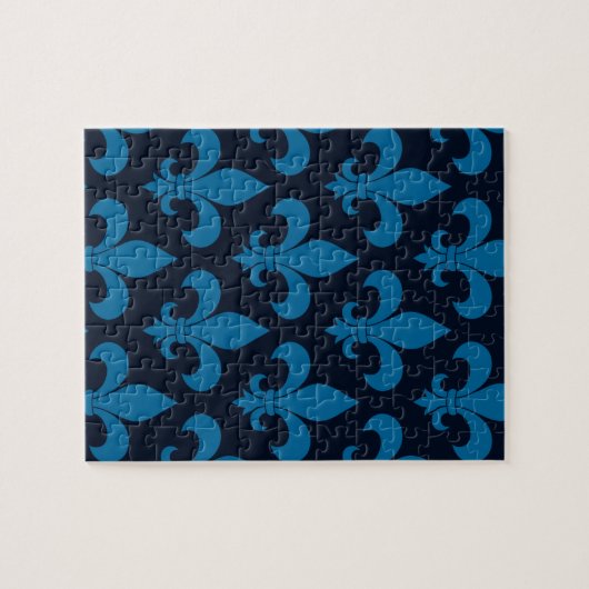 French Fleur de lis Pattern Classic Legpuzzel (Horizontaal)