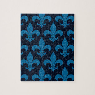 French Fleur de lis Pattern Classic Legpuzzel