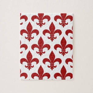 French Fleur de lis Pattern Classic Legpuzzel