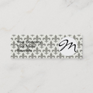 French Fleur de lis Pattern Classic Mini Visitekaartje