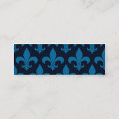 French Fleur de lis Pattern Classic Mini Visitekaartje (Achterkant)