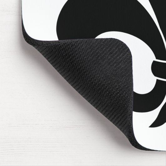 French Fleur de lis Pattern Classic Muismat (Hoek)