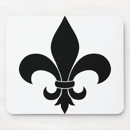 French Fleur de lis Pattern Classic Muismat (Voorkant)